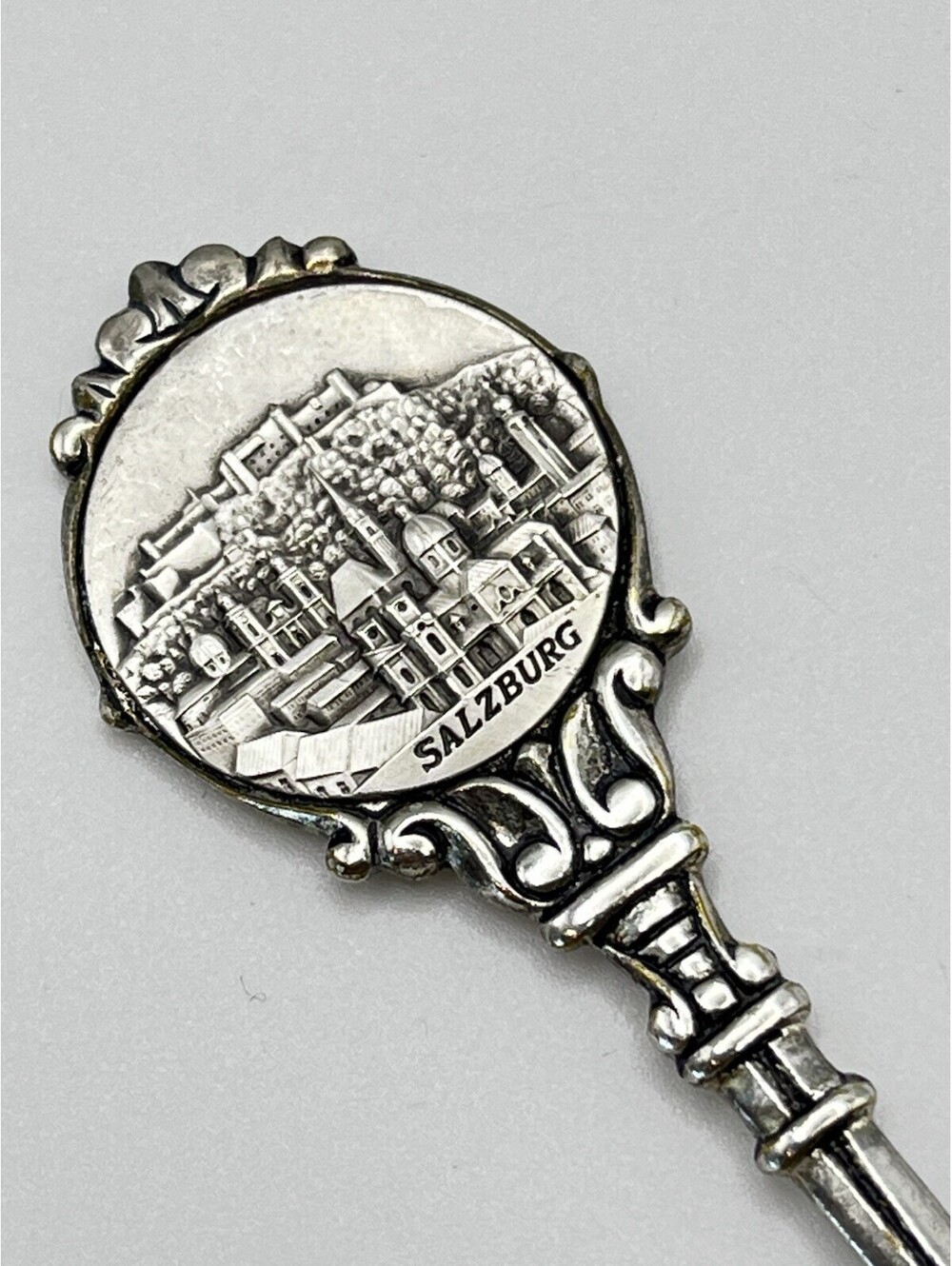 Vintage Salzburg Silver Plated Souvenir Collector Spoon 3043.1